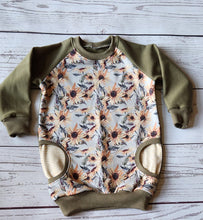 Load image into Gallery viewer, Girls sunflower tunic dress
