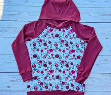 Load image into Gallery viewer, Womens winter floral hoodie
