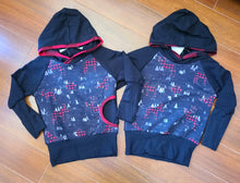 Load image into Gallery viewer, Grow with me Plaid Animal hoodie
