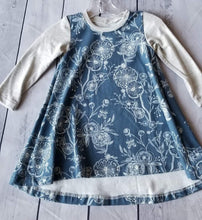 Load image into Gallery viewer, Blue Floral Dress
