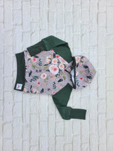 Load image into Gallery viewer, Grow with Me faux quilted floral hoodie
